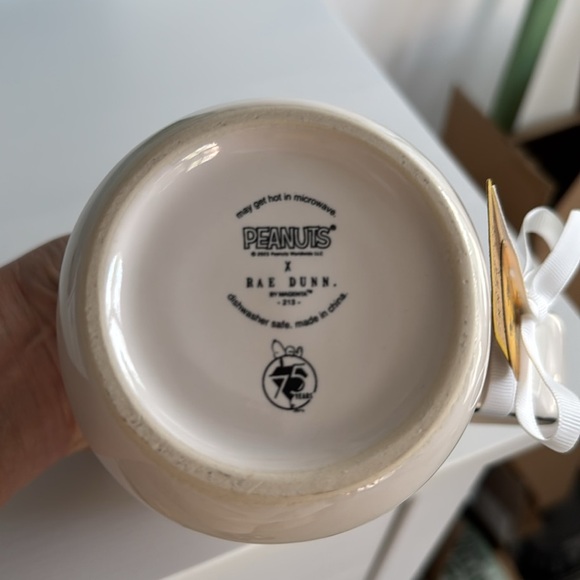 Peanuts Rae Dunn CHARLIE BROWN "Good Grief" 3D Yellow Mug CELEBRATING 75 Yrs - Picture 4 of 6